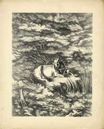 Fabrizio Clerici, Lotto composto da 3 litografie, raffiguranti vari animali dal Bestiario. 1941.