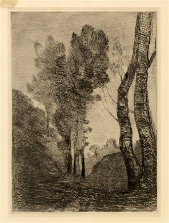 Jean-Baptiste-Camille Corot, Environs de Rome. 1866.