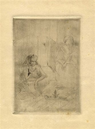 Natal'ja Sergeevna GonÄarova, Incisione da Le the du Capitaine Sugou. 1926.