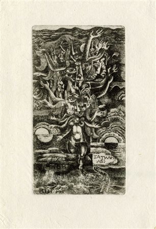 Michel Fingesten, Lotto composto di 3 ex libris a tema metafisico.