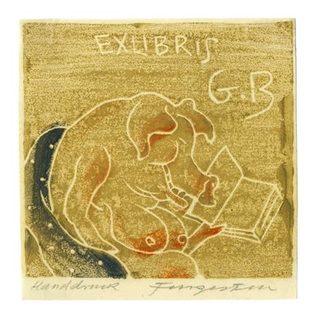 Michel Fingesten, Ex libris G. B. 1941-42.