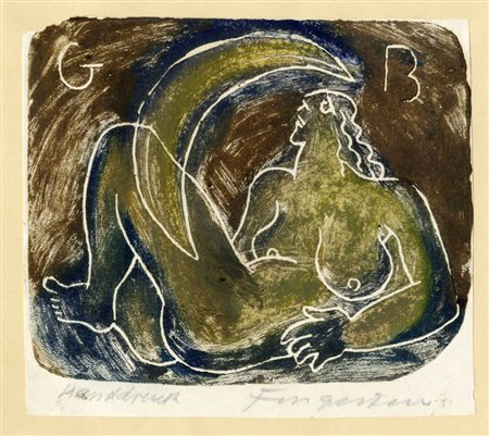 Michel Fingesten, Ex libris Giovanni Botta. 1942.