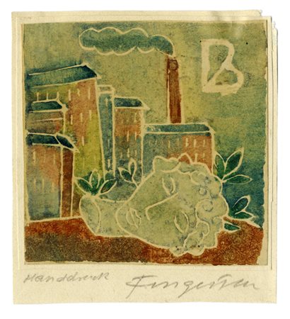 Michel Fingesten, Lotto composto di 2 ex libris. 1942.