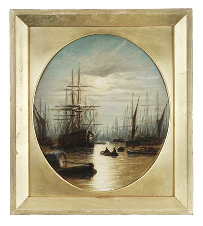 Scuola inglese di fine XIX secolo, Lotto composto di 2 dipinti.