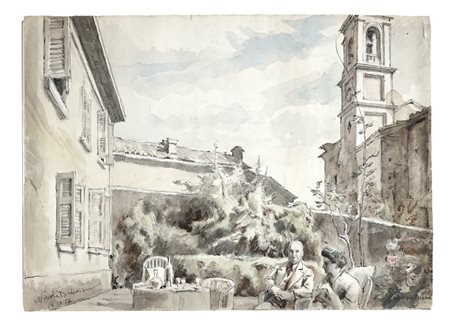 Nicola Alexandrovich Benois, Il giardino nella casa di Camerano Casasca.