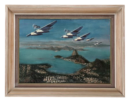 Umberto Di Lazzaro, Trasvolata Italia-Brasile. 1930.
