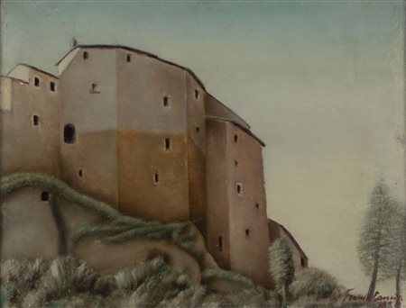 Riccardo Francalancia (Assisi 1886-Roma 1965)  - Casa di Gallese (case sugli scogli), 1928