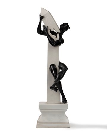 Andrea Spadini (Roma 1912-1983)  - Moro con obelisco