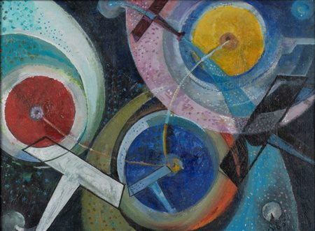 Sibò (Pierluigi Bossi) (Milano 1907-2000)  - Cosmico primario, 1940