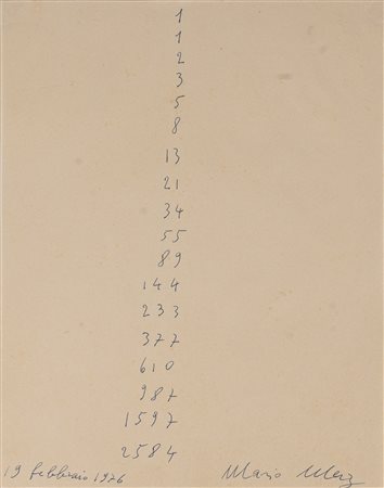 Mario Merz (Milano 1925-2003)  - Numeri, 1976