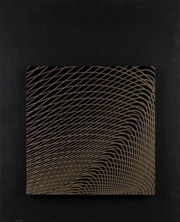 Paola Levi Montalcini (Torino 1909-Roma 2000)  - Curva di optimum di Parete e curva di piega di Whitney , 1974