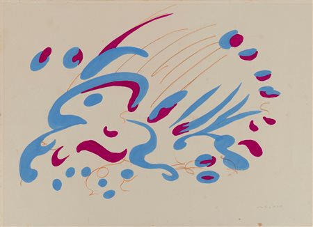 Giulio Turcato (Mantova 1912-Roma 1995)  - Composizione, mid 70s