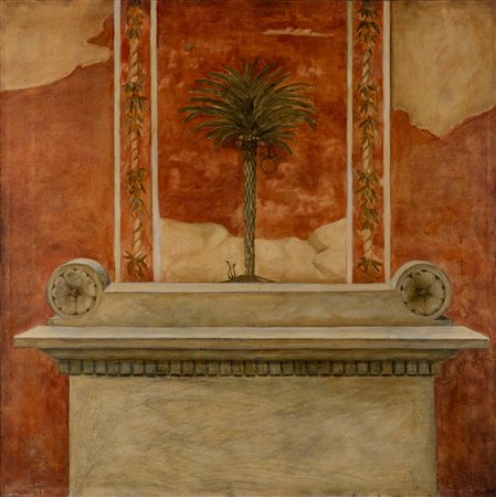 Leonardo Caboni (Roma 1960)  - L'altare del poeta - (La palma Suprema), 1985