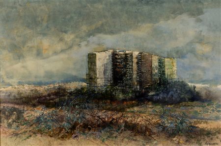 Renzo Vespignani (Roma  1924-2001)  - Periferia, 1981