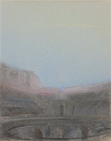 Piero Guccione (Scicli 1935-Modica 2018)  - Il Teatro di Siracusa, 1988