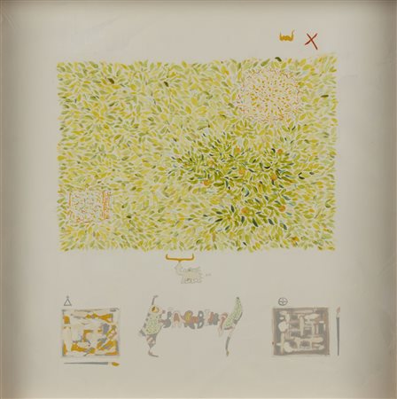 Gianfranco Baruchello (Livorno 1924-Roma 2023)  - Idee/Jardin, 1994