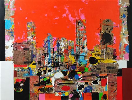 Natino Chirico (Reggio Calabria 1953)  - La città, 2022