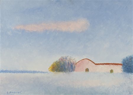 Giovanni Omiccioli (Roma 1901-1975)  - Paesaggio a Fregene, 1967