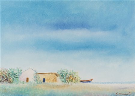 Giovanni Omiccioli (Roma 1901-1975)  - Fregene