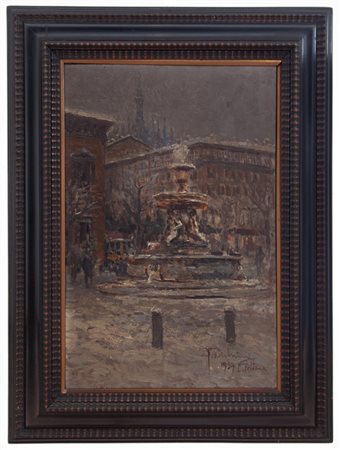 Lucio Todeschini Milano 1892 - Cortenova (LC) 1969 Piazza Fontana a Milano