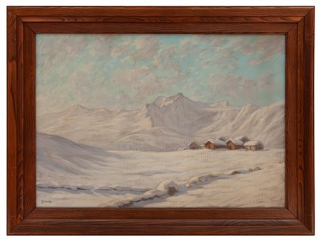 Luigi Binaghi Como 1890 – 1978 Neve in alta montagna