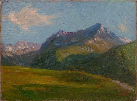 Camillo Besana Malesco (VB) 1887 - 1941 Paesaggio montano