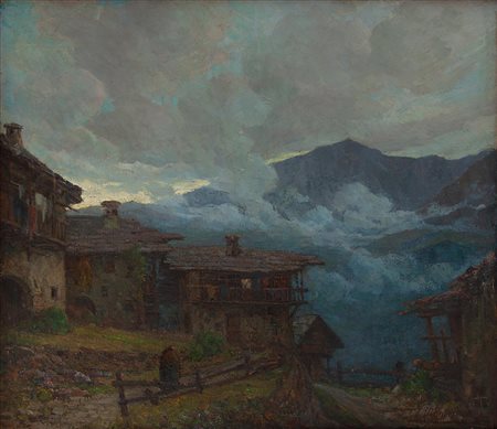Guido Meineri Cuneo 1869 -  Montese  (MO) 1944 Verso sera