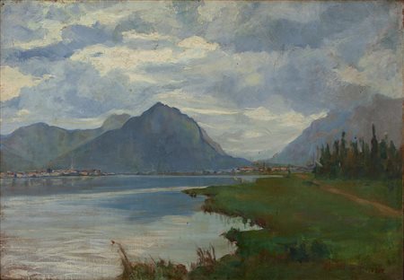 Mario Ornati Pavia 1887 - Milano 1955 Lago di Como