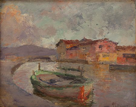 Oreste Paltrinieri Verona 1873 -  Viareggio (LU) 1966 Canale di Viareggio