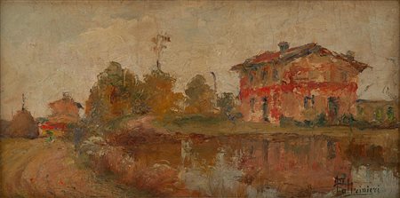 Oreste Paltrinieri Verona 1873 -  Viareggio (LU) 1966 Casolare a Viareggio