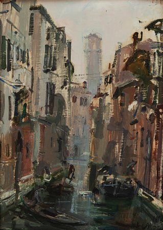 Neno Mori Venezia 1899 - 1968 Canale a Venezia