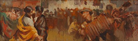 Umberto Martina Dardago di Budoia (PN) 1880 Tauriano 1945 (PN) Festa da ballo Venezia1915