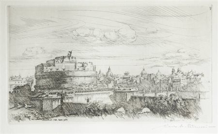 CARLO ALBERTO PETRUCCI<BR>Roma 1881 - 1963<BR>"Roma. Congresso I.H.A." 1954