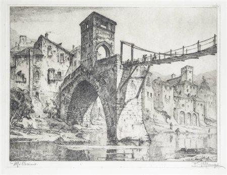 FRANCESCO MENNYEY<BR>Torino 1889 - 1950<BR>"Millesimo"