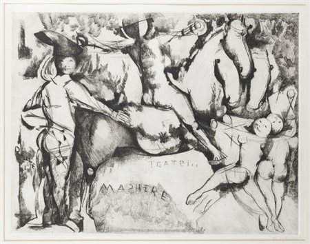 MARINO MARINI<BR>Pistoia 1901 - 1980<BR>"Grande Teatro" 1971