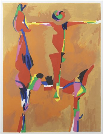 MARINO MARINI<BR>Pistoia 1901 - 1980<BR>"Idea del cavaliere" 1971