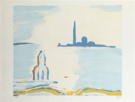 VIRGILIO GUIDI<BR>Roma 1891 - 1984 Venezia<BR>"Venezia - Veduta dell’Isola di San Giorgio"