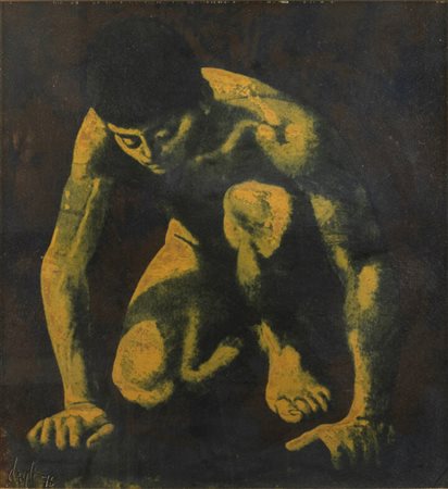CORRADO CAGLI<BR>Ancona 1910 - 1976 Roma<BR>"Narciso" 1976