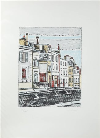 ORFEO TAMBURI<BR>Jesi (AN) 1910 - 1994<BR>"Scorcio di città"