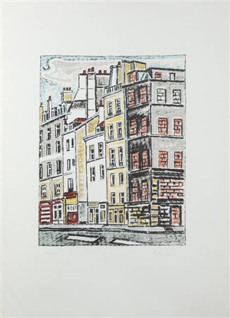 ORFEO TAMBURI<BR>Jesi (AN) 1910 - 1994<BR>"Scorcio di città"