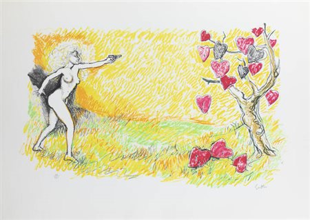 RENATO GUTTUSO<BR>Bagheria (PA) 1911 - 1987 Roma<BR>"Senza titolo"