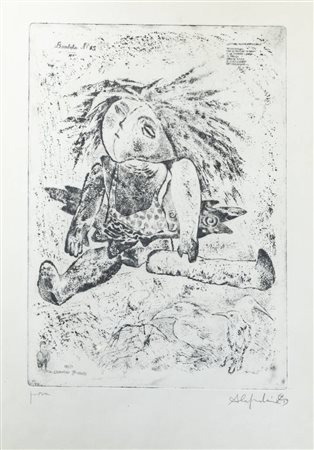 LORENZO ALESSANDRI<BR>Torino 1927 - 2000 Giaveno (TO)<BR>"Bambola n. 15" 1959