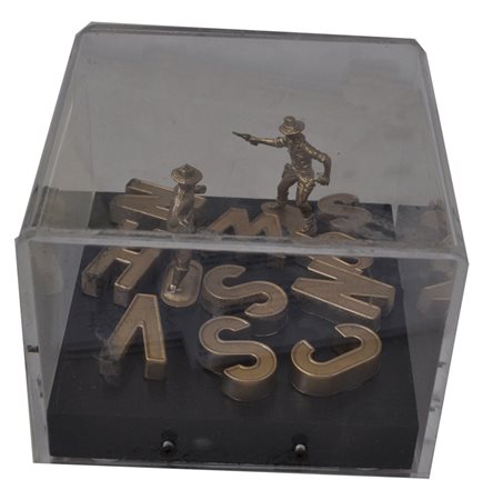 BORY JEAN-FRANÇOIS L’eternité, 1987 oro spray e assemblaggio su tavola cm,...