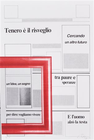 ORI LUCIANO Quotidiano, 1993 litografia a colori cm. 47x31,5 es. VI/X firma e...