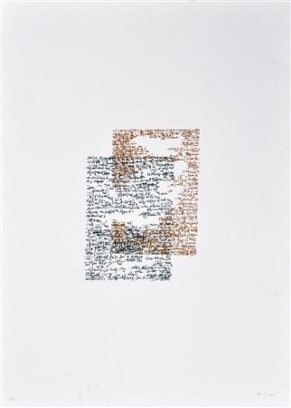 ACCAME VINCENZO Senza titolo, 1975 litografia a colori cm. 70x50 es. 25/100...