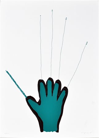 MIGNANI ROLANDO Senza titolo, 1975 litografia a colori cm. 70x50 es. 16/100...