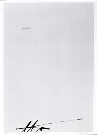 MESCIULAM PLINIO Imperfetta, 1975 litografia in b/n cm. 69x49 es. 94/100...