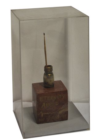 SARENCO Eternity ahead, 1995 assemblaggio in teca di plexiglas cm....