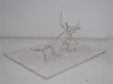 ARIAS-MISSON ALAIN Angel Union, 1995 scultura in plexiglas cm. 17x25x20...