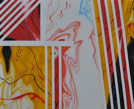 PAOLETTI GERARDO Incline alla menzogna, 2004 pittura spray su tela cm. 79x98...